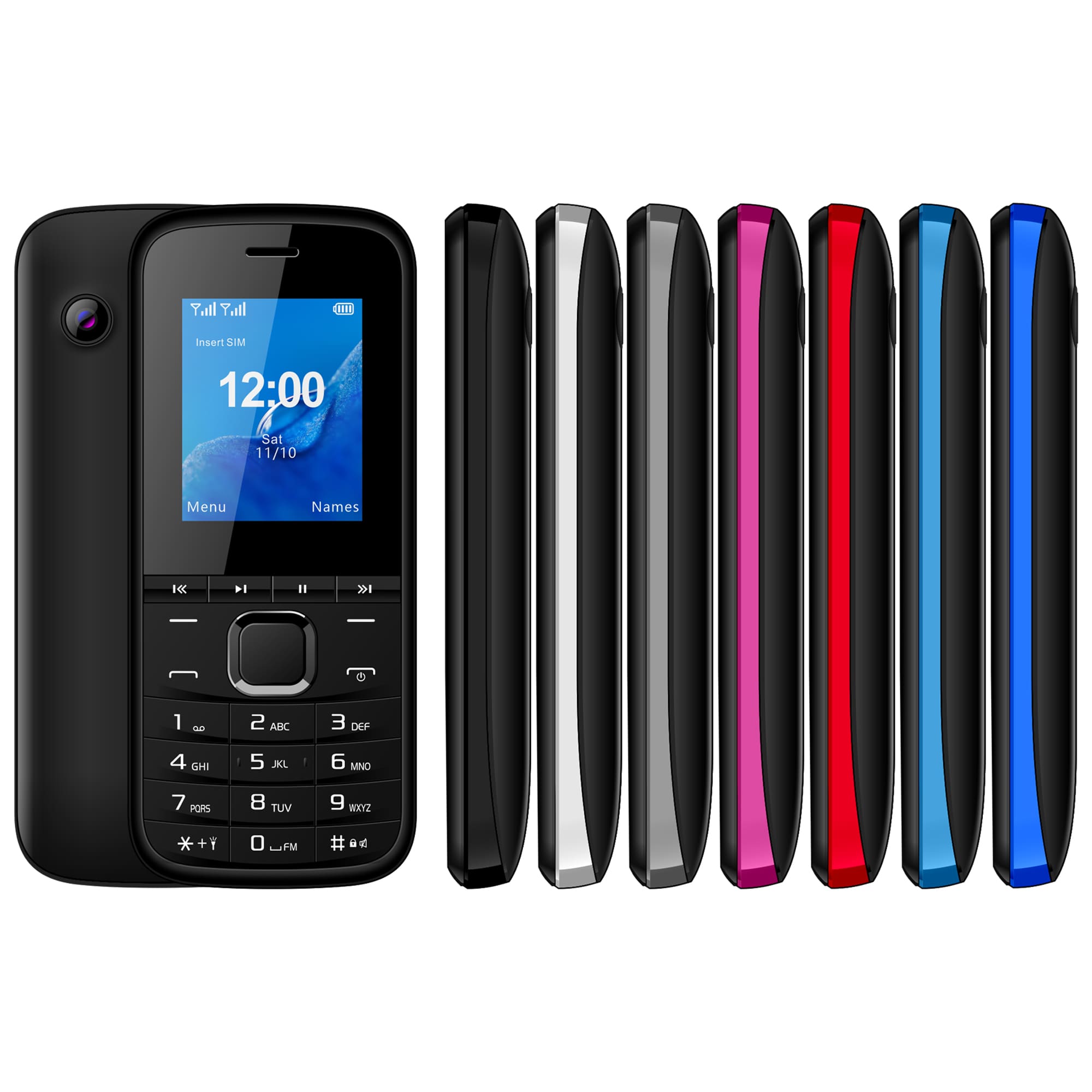 1,77-дюймовый барный телефон с двумя SIM-картами 2G GSM и камерой