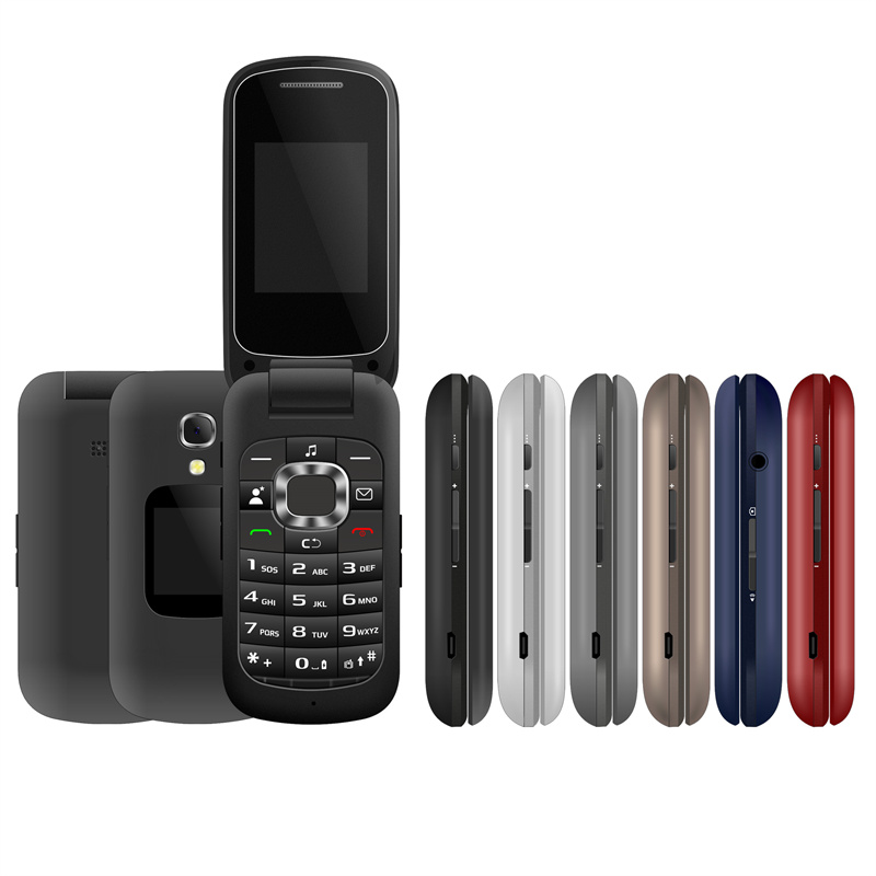2,0/1,3-дюймовый раскладной телефон 2G CDMA с двумя экранами, фонариком и камерой